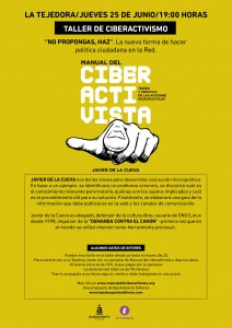 Cartel Taller Ciberactivismo La Tejedora