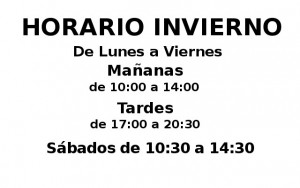 Horario InviernoTeje